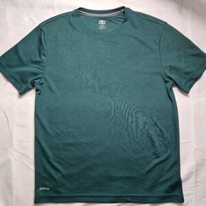 Athletic Works Mens Green Driworks Short Sleeve Shirt Size Small
